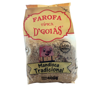 Farofa típica de Mandioca tradicional D’Goias 400g Glúten Free