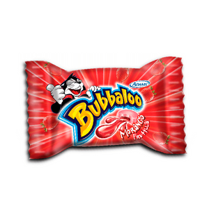 Bubbaloo Morango 5 unidades /Bubbaloo Bubble Gum Strawberry