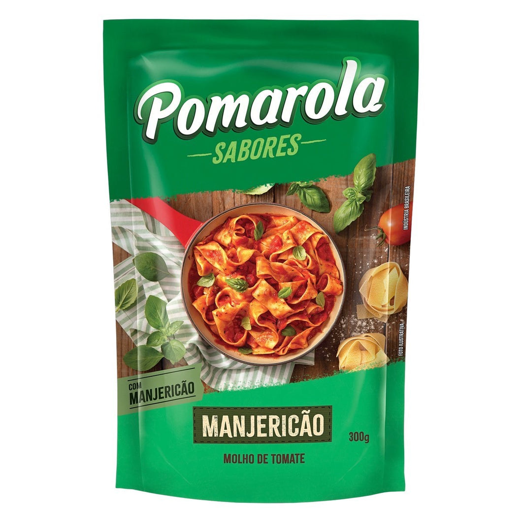 Molho de tomate Pomarola Manjericão 300g