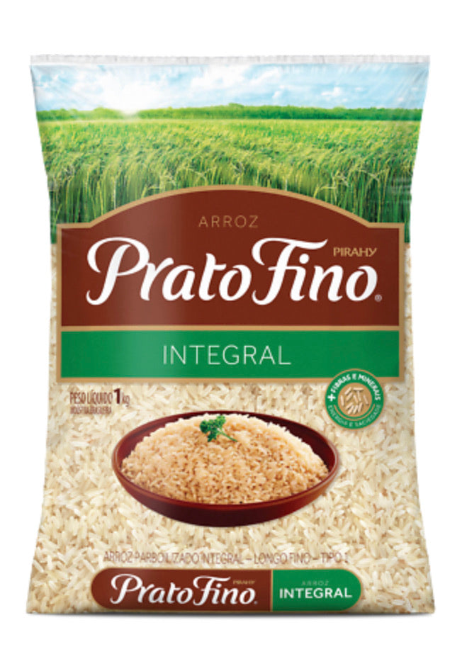 Arroz Prato Fino Integral 1kg