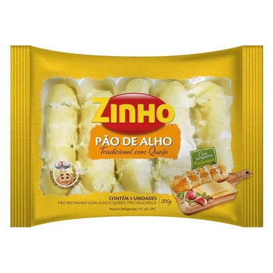 Pão de alho com queijo tradicional/ Garlic Bread with cheese Zinho 10.58oz (5 units)